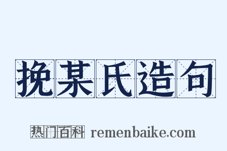 挽某氏造句是什么意思的图片